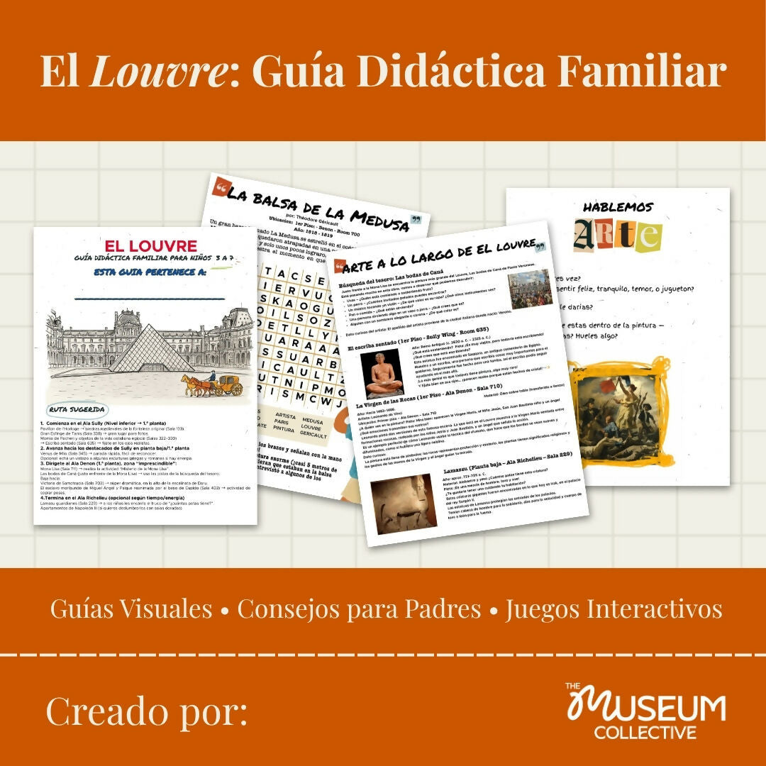 Guía del Louvre en Español para Familias | Ruta Autoguiada (PDF) – museum guide PDF preview