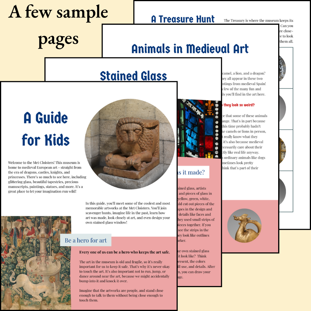 The Met Cloisters: Unofficial Guide for Kids ages 8-12 – museum guide PDF preview