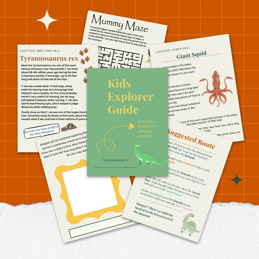 Smithsonian Natural History Museum Family Guide (Kids Activities + Self-Guided Tour) – museum guide PDF preview