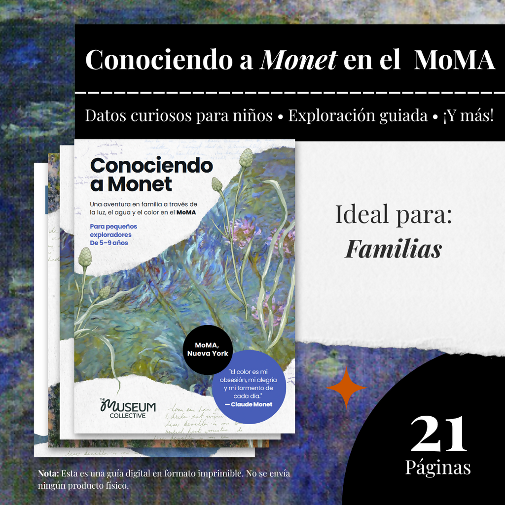 Conociendo a Monet en el MoMA: Guía familiar para pequeños exploradores De 5–9 años – museum guide PDF preview