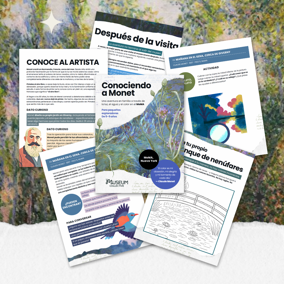 Conociendo a Monet en el MoMA: Guía familiar para pequeños exploradores De 5–9 años – museum guide PDF preview