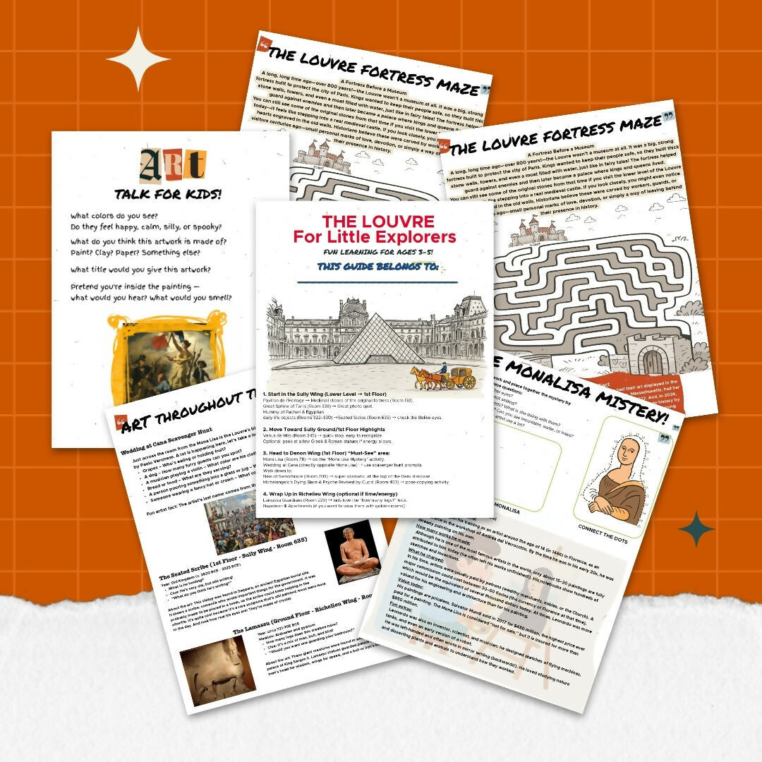 Guía del Louvre en Español para Familias | Ruta Autoguiada (PDF) – museum guide PDF preview