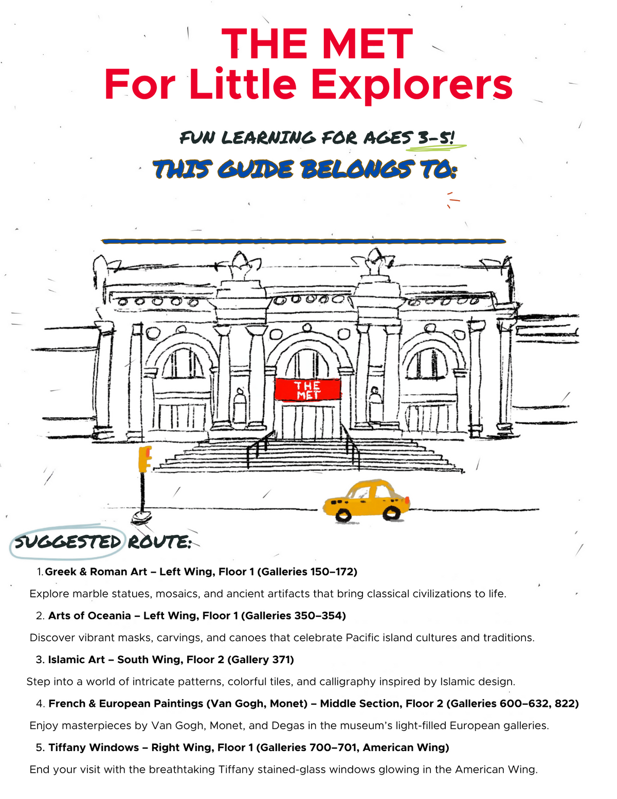 Little Explorers at The Met: Major Highlights Guide – museum guide PDF preview