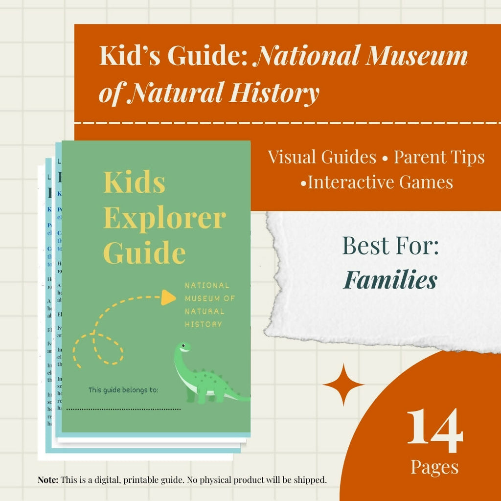 Smithsonian Natural History Museum Family Guide (Kids Activities + Self-Guided Tour) – museum guide PDF preview