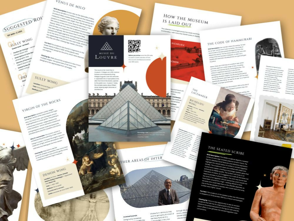 Louvre Highlights Guide for Adults:Must-See Highlights, Map & 90-Minute Route – museum guide PDF preview