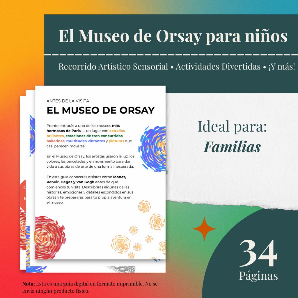 Guía Familiar del Museo de Orsay: Monet, Van Gogh y el Impresionismo para Niños – museum guide PDF preview