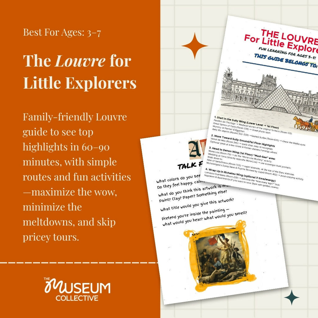 Guía del Louvre en Español para Familias | Ruta Autoguiada (PDF) – museum guide PDF preview