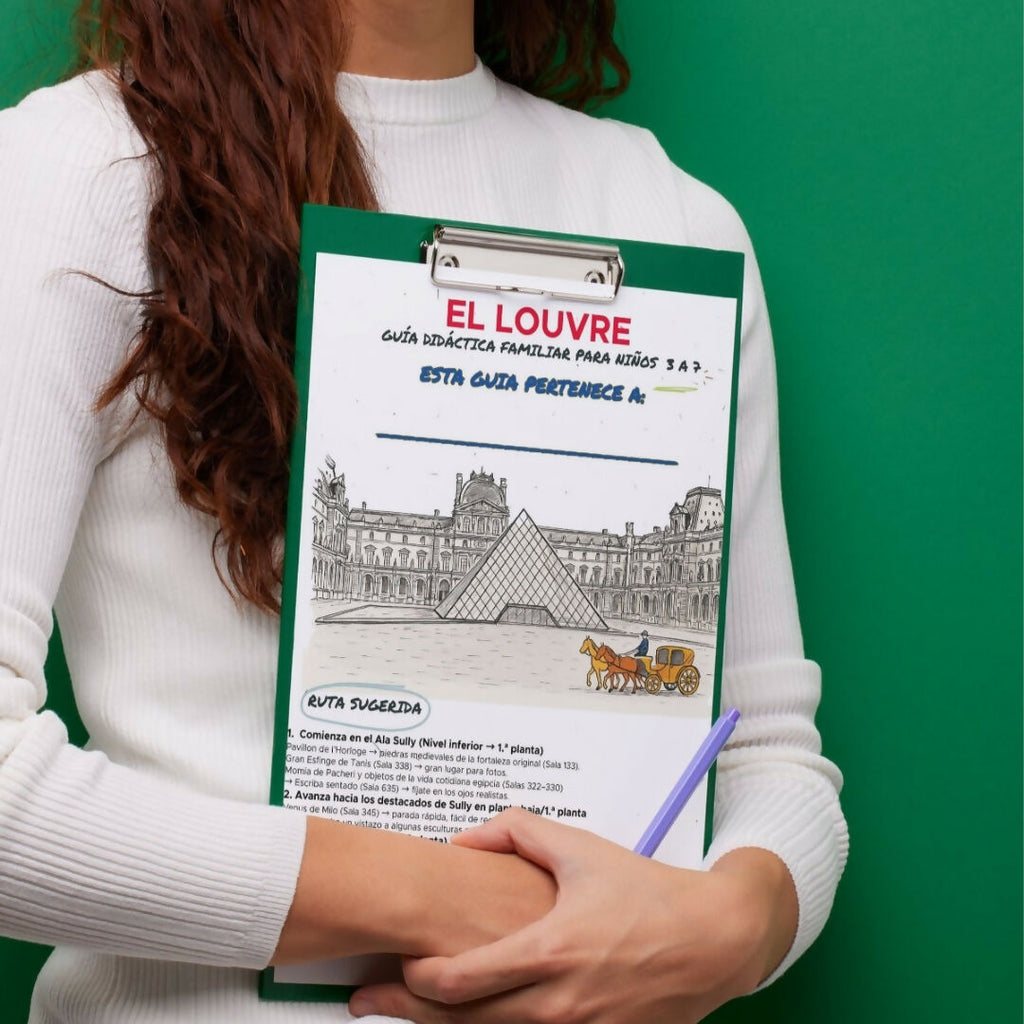 Guía del Louvre en Español para Familias | Ruta Autoguiada (PDF) – museum guide PDF preview